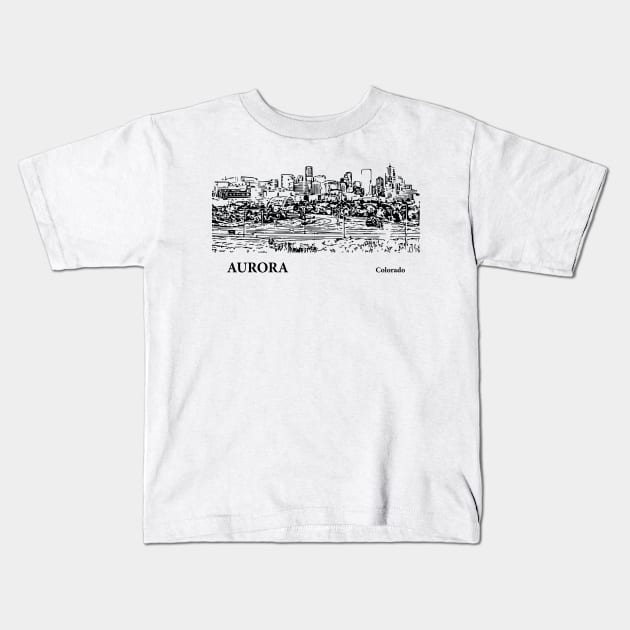 Aurora - Colorado Kids T-Shirt by Lakeric